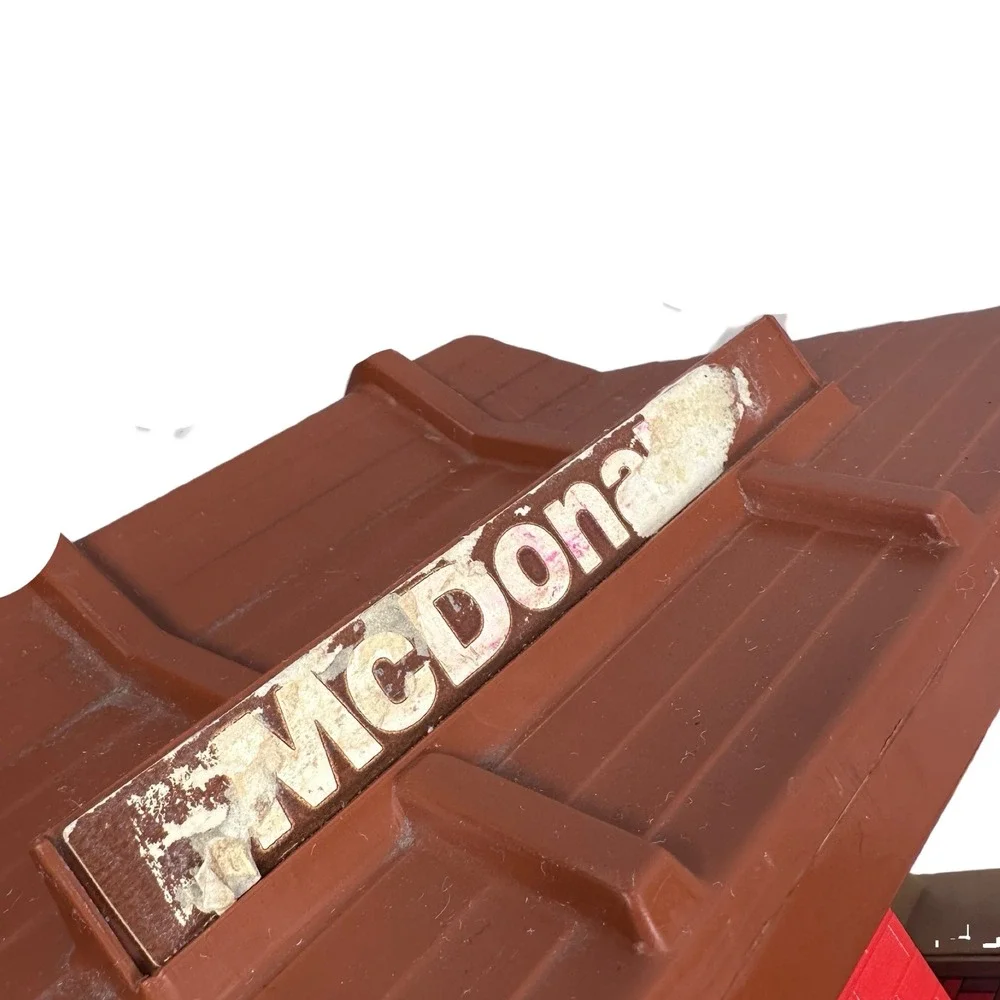Vintage Playskool McDonalds‎ Restaurant Playset No 430 Red Brown 1970s Toy